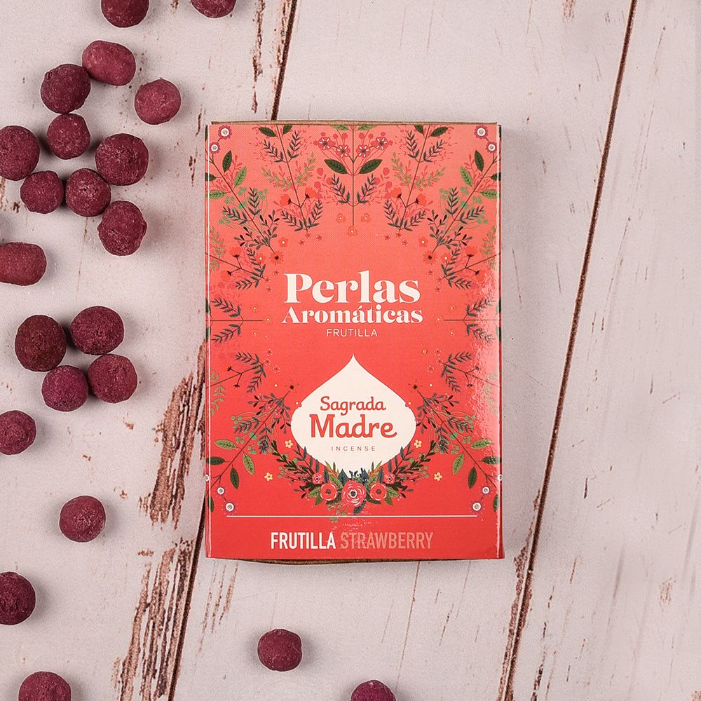 Pérolas Aromáticas de Morango | Sagrada Madre