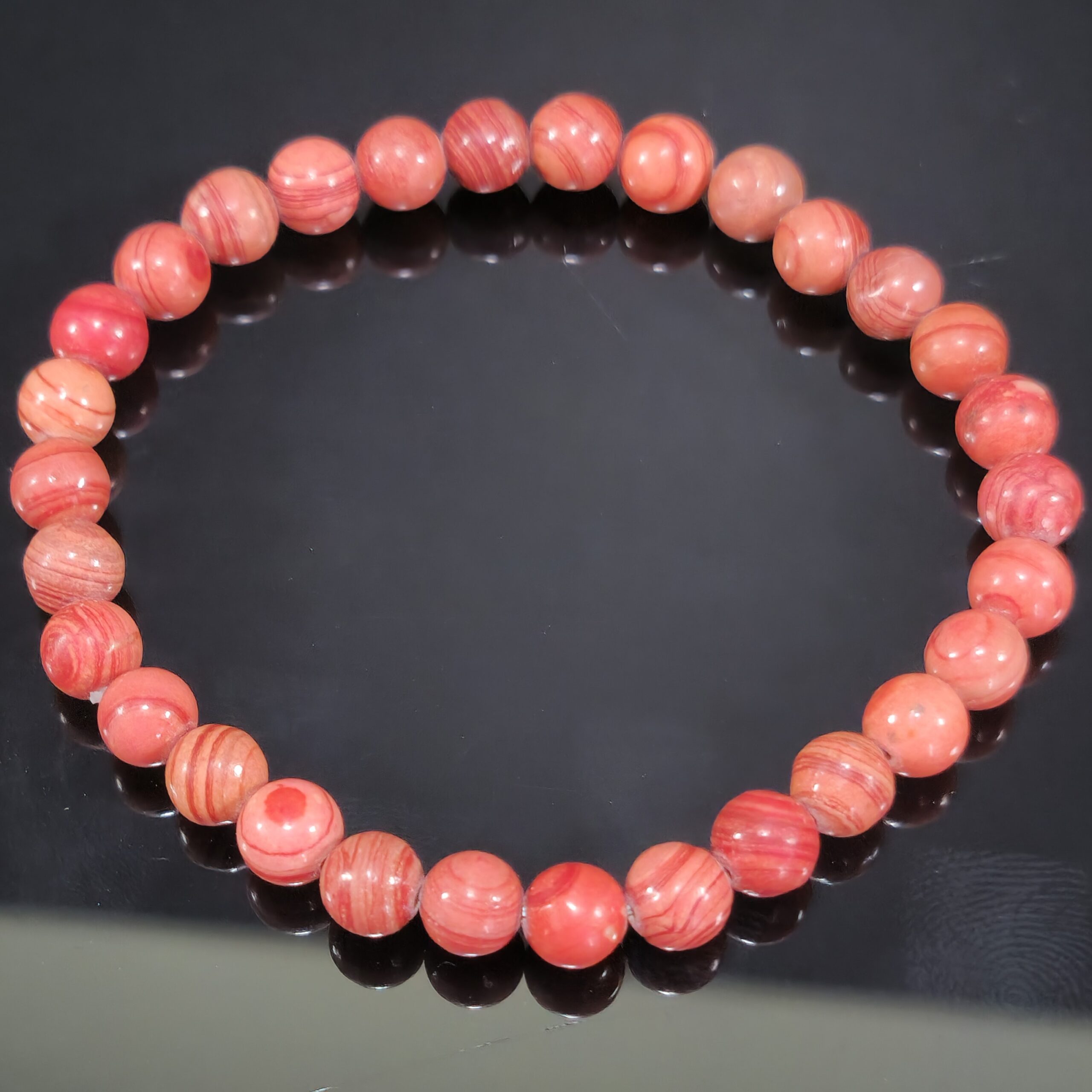 Pulseira Pinkstone | Esferas de 6 mm