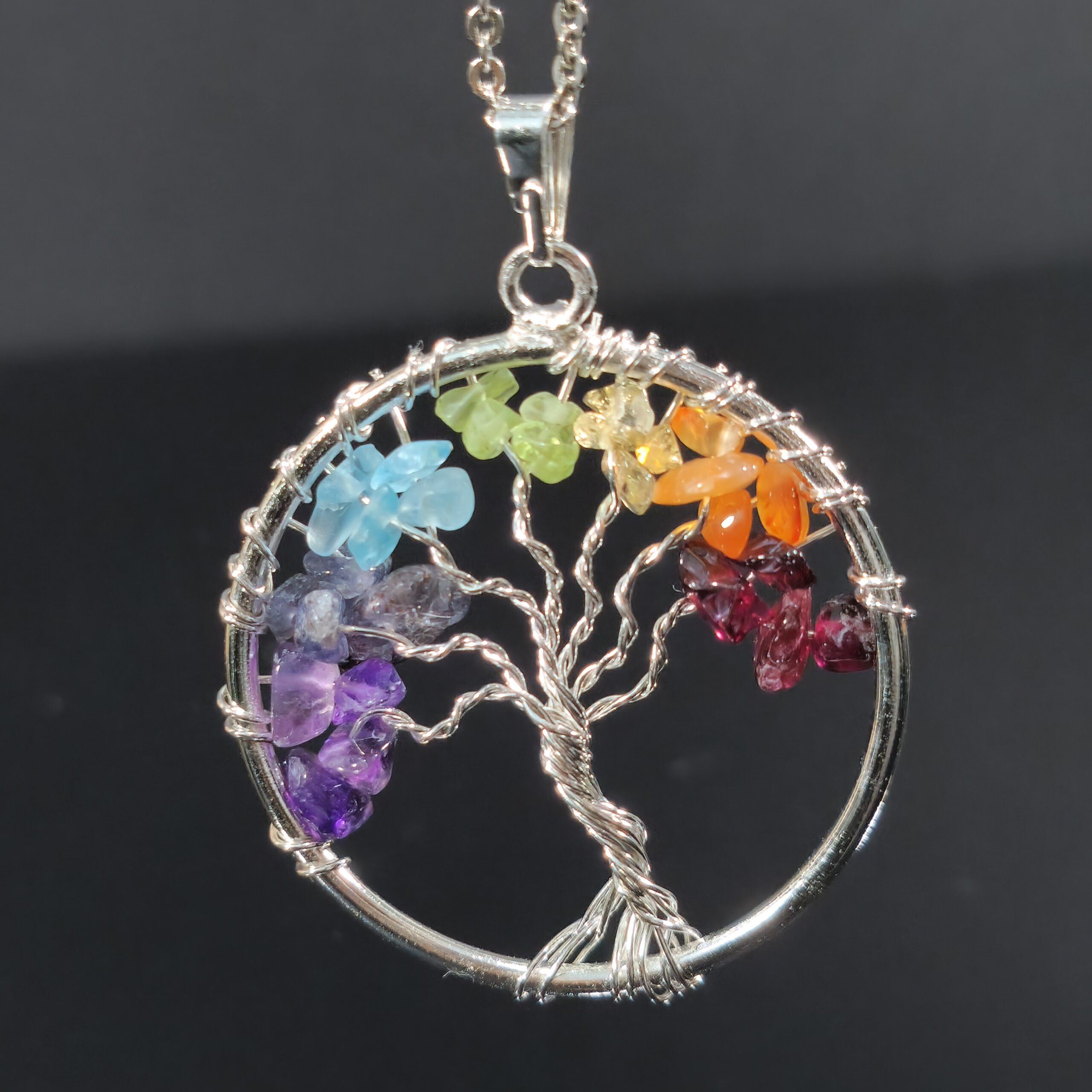 Pendente Árvore da Vida com 7 Chakras