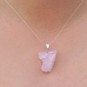 Pendente Quartzo Rosa | Bruto