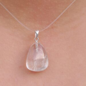 Pendente Quartzo Cristal | Pé em Prata