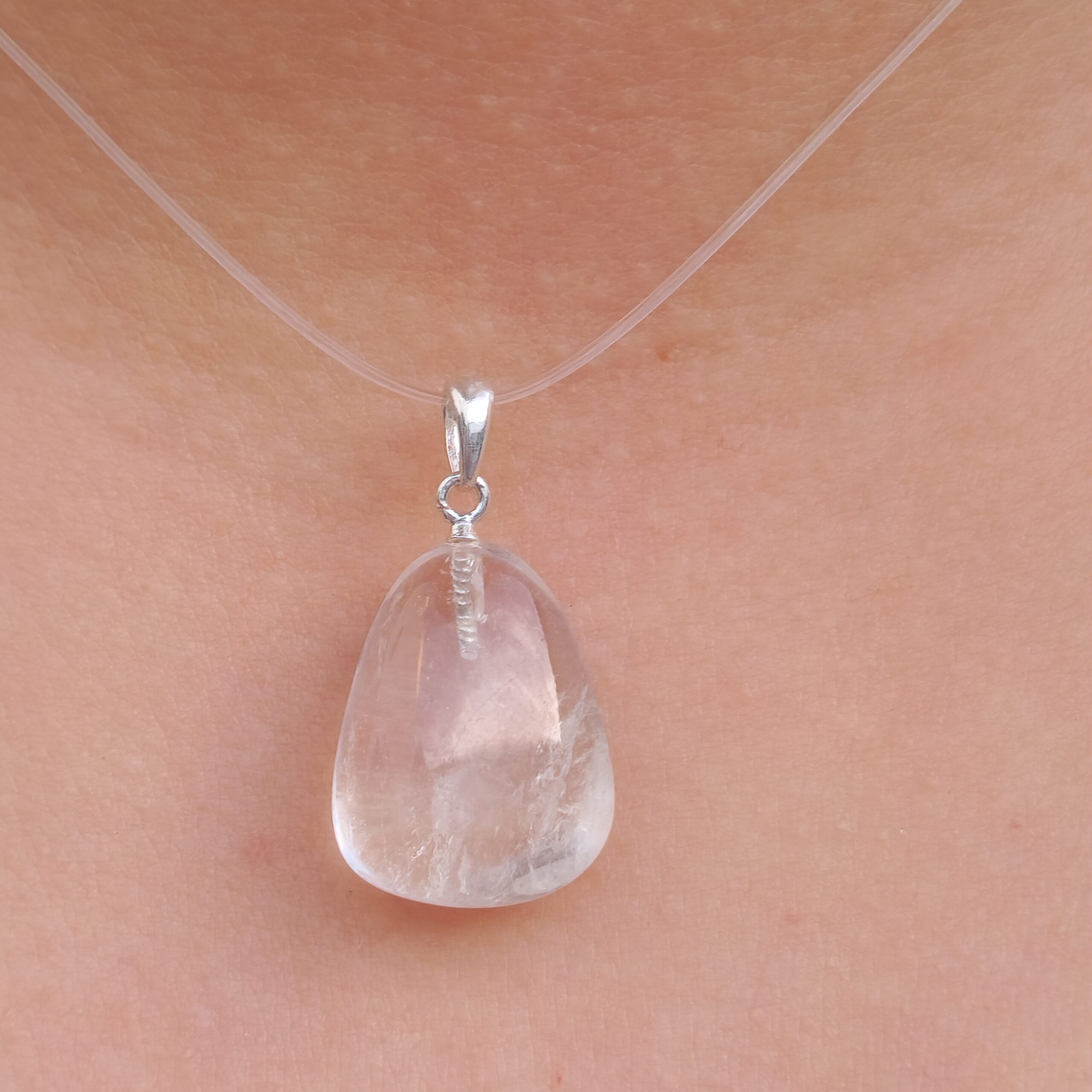 Pendente Quartzo Cristal | Pé em Prata