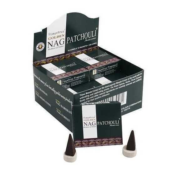 Cones de Patchouli | Golden Nag