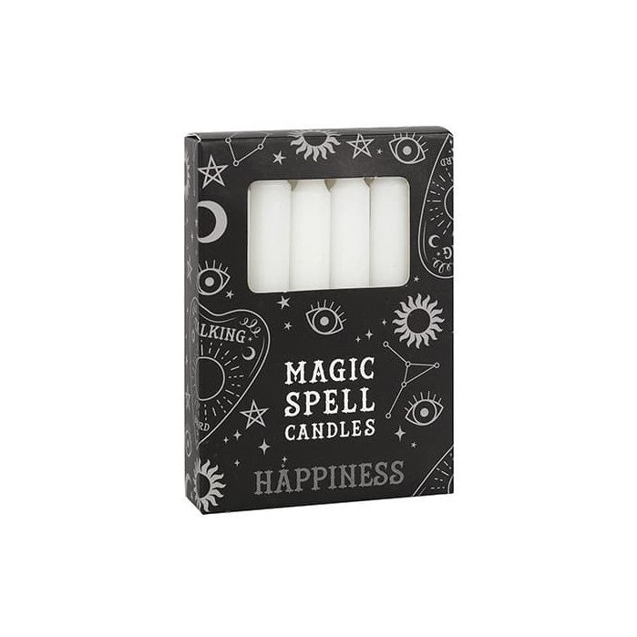 Vela Magic Spell Branca | Felicidade